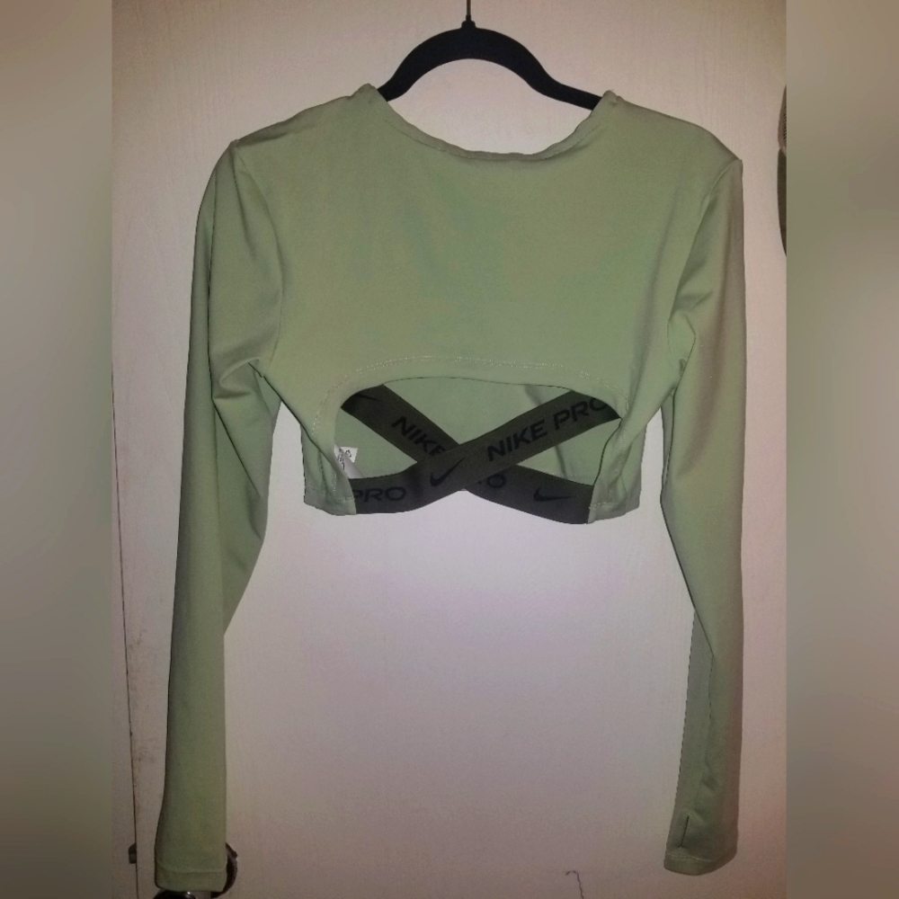 Nike Pro Dri fit cropped long sleeve